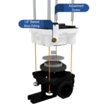 A diagram depicting a pneumatic valve.