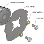 A diagram of a bubbler installation.